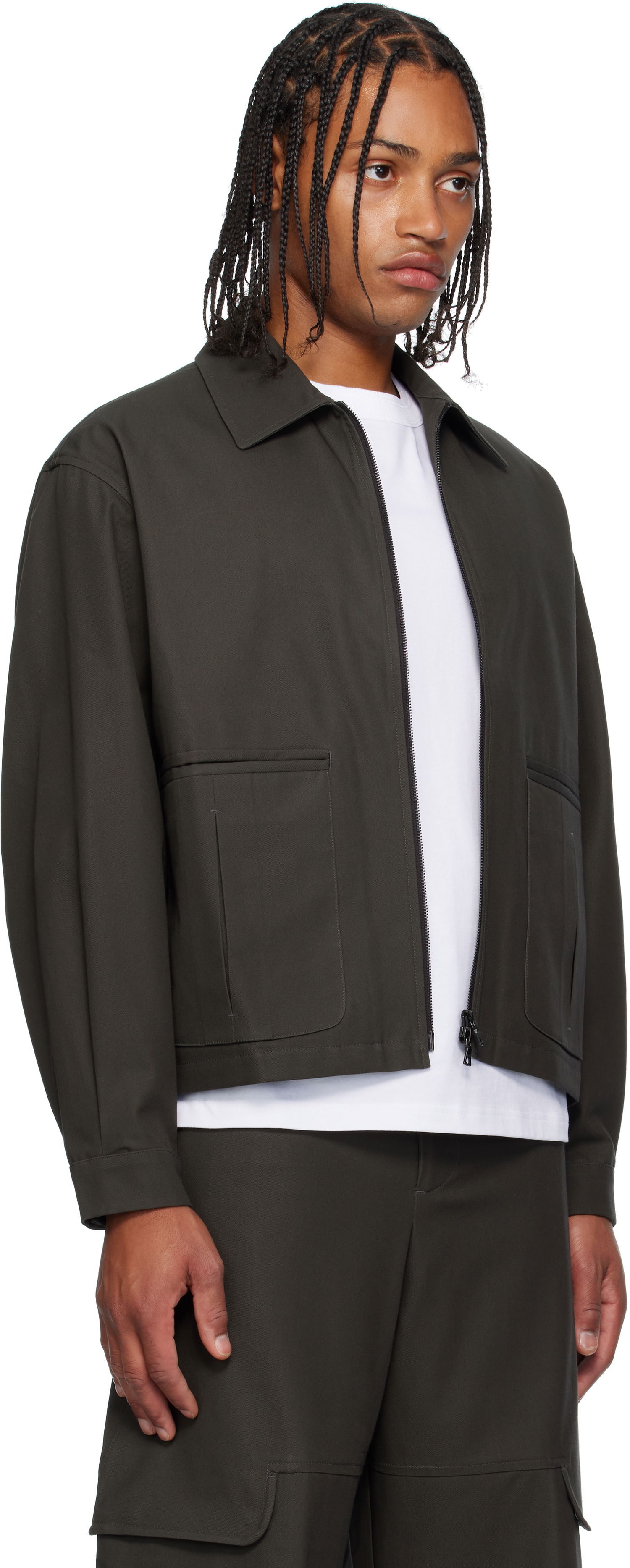 Bunda sage NATION Sage Nation Index Cotton Twill Jacket Zelené | S118 INDEX JACKET COTTON TWILL, 1