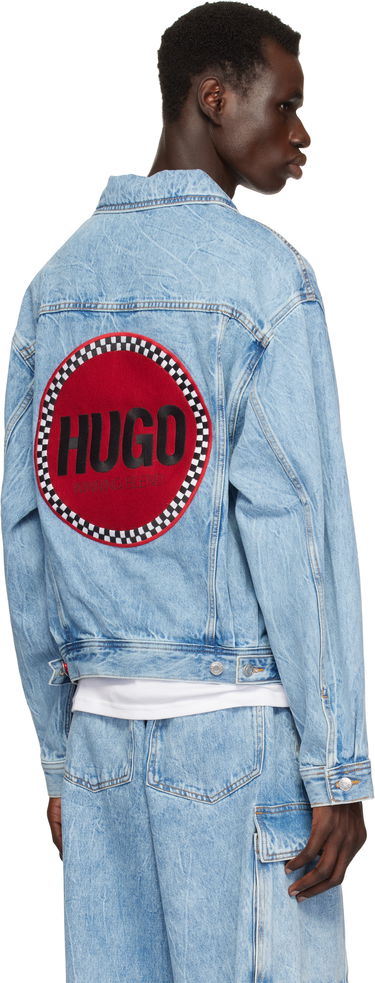 Bunda BOSS HUGO Faded Denim Jacket Modrá | 50539200, 2