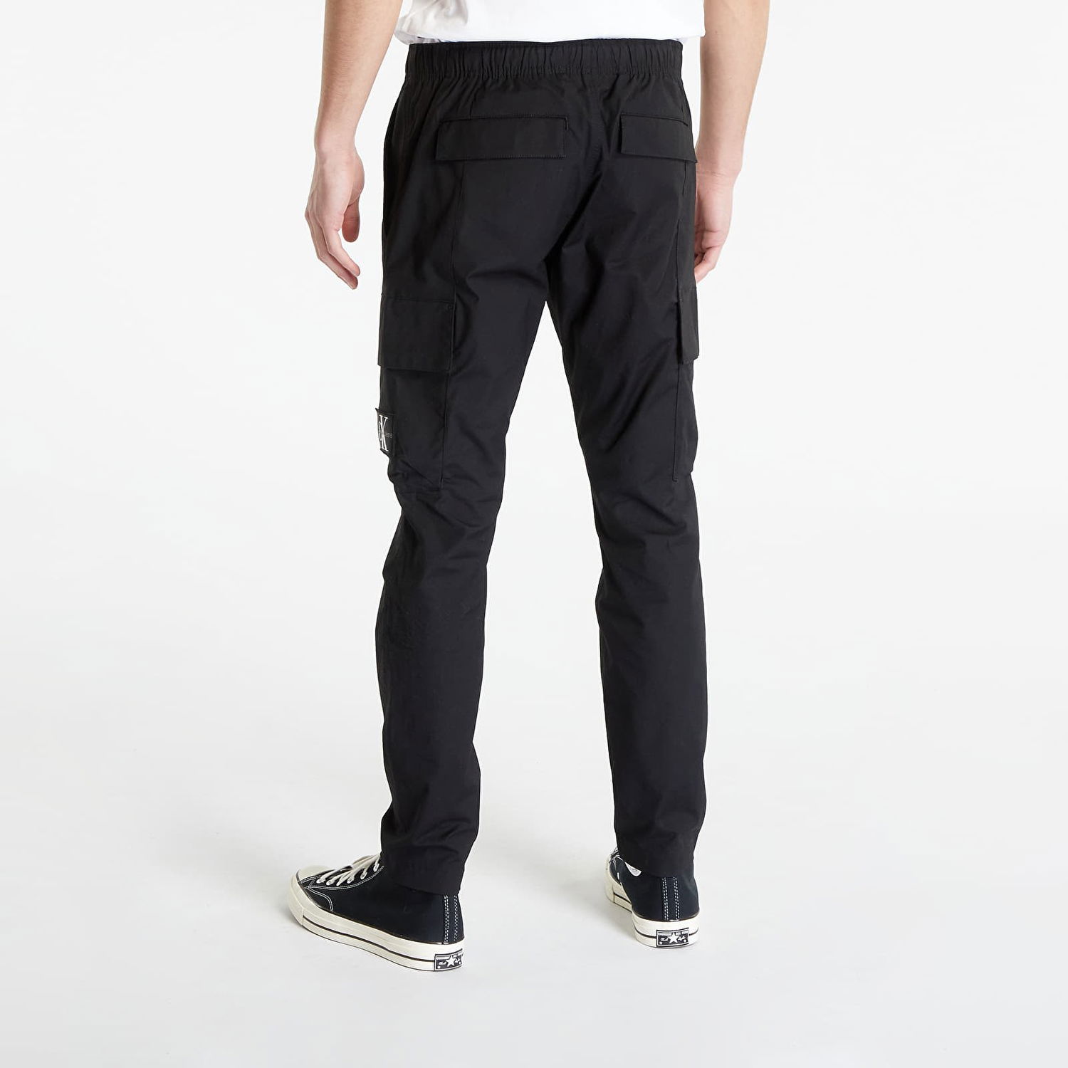Cargo nohavice CALVIN KLEIN Skinny Washed Cargo Woven Pants Čierna | J30J322922 BEH, 1