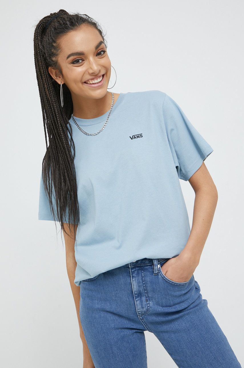 Tričko Vans Left Chest Logo Tee Modrá | VN0A7RSRBD21, 0