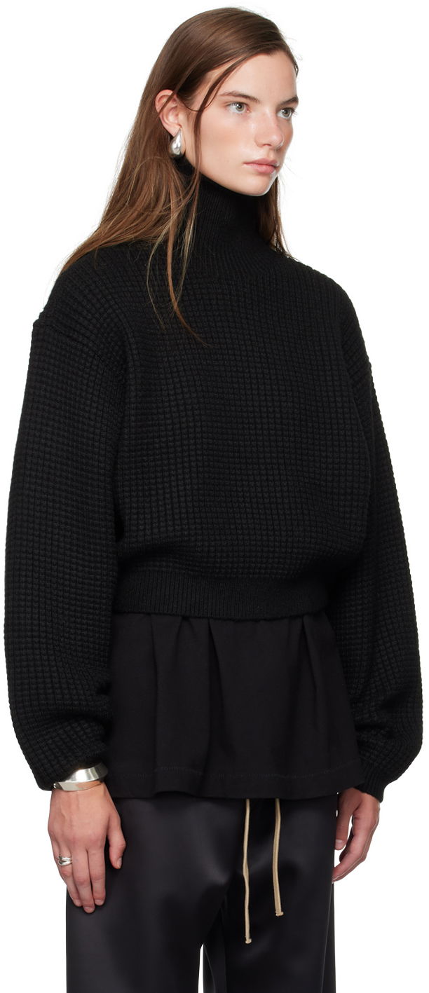 Sveter Fear of God ESSENTIALS Cropped Turtleneck Sweater Čierna | 192BT247320FW, 1