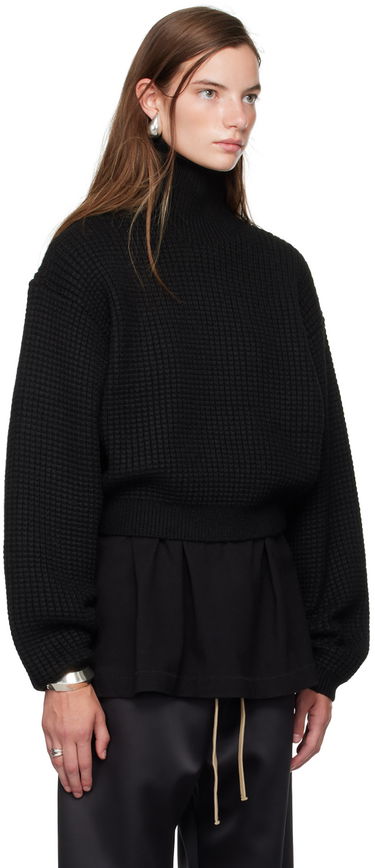 Sveter Fear of God ESSENTIALS Cropped Turtleneck Sweater Čierna | 192BT247320FW, 1