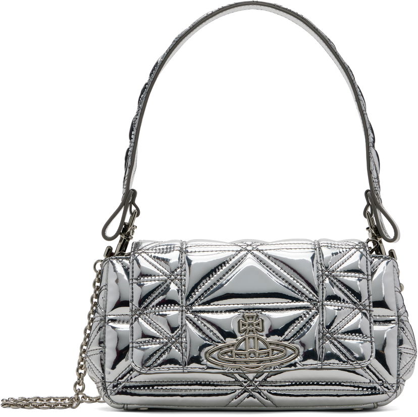 Taška cez rameno Vivienne Westwood Vivienne Westwood Medium Hazel Bag Metalická | 4602000LW-S0024-