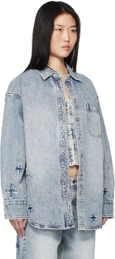Košeľa Ksubi Oversized Klassic Kraftwerk Denim Shirt by Ksubi Modrá | WPS25SH002, 1