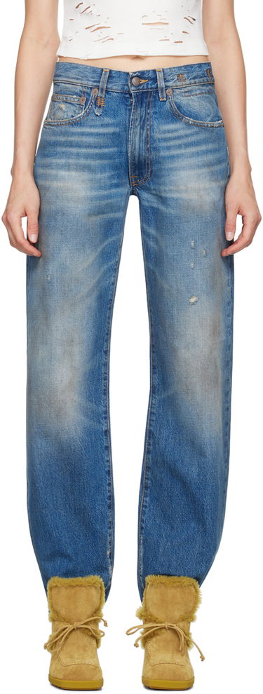 Džínsy R13 R13 Alice Slim Straight-Leg Jeans Modrá | R13WD086 D145A, 0