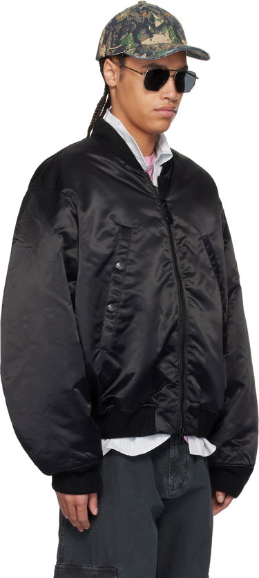 Bomber bunda Acne Studios Acne Studios Logogram Bomber Jacket Čierna | B90819-, 1