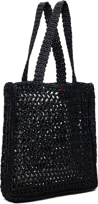 Tote bag Casablanca Casablanca Raffia Tote Čierna | A-SP26-BAG-175-02, 2