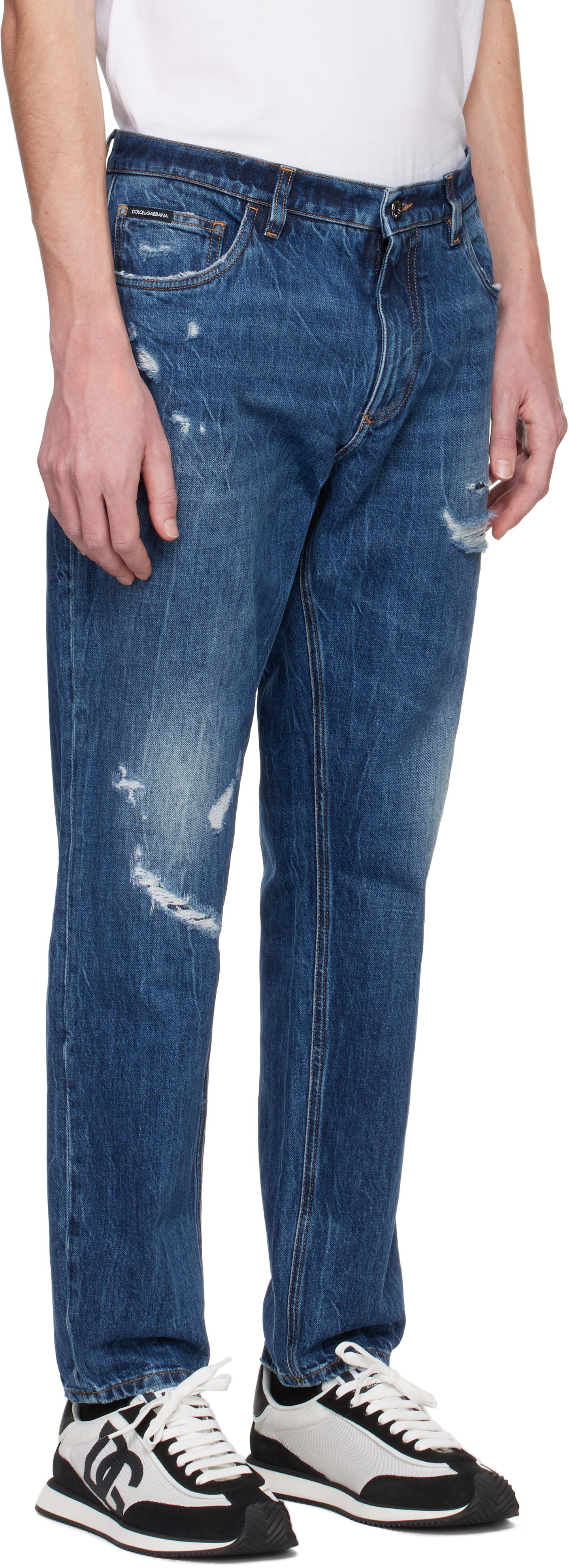 Džínsy Dolce & Gabbana Dolce&Gabbana Loose Fit Jeans Modrá | GYJDAZG8KE9, 1