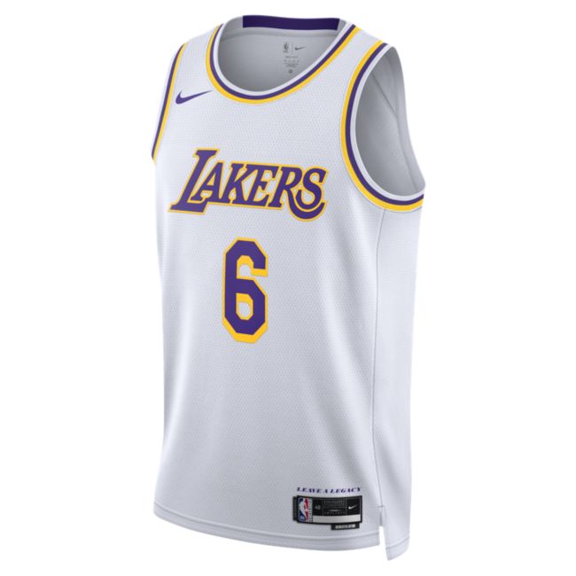 Los Angeles Lakers Association Edition 2022/23 Dri-FIT NBA Swingman Jersey - White