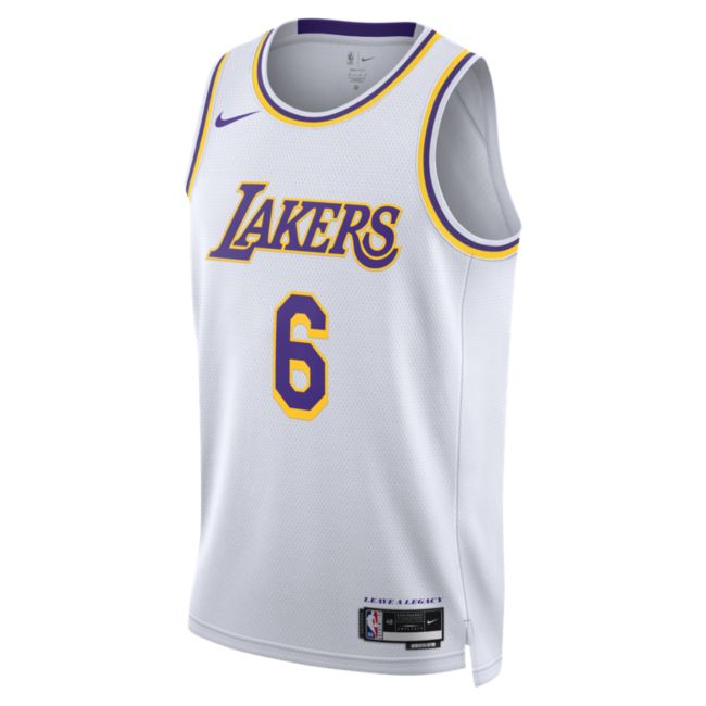 Dres Nike Los Angeles Lakers Association Edition 2022/23 Dri-FIT NBA Swingman Jersey - White Biela | DN2081-100, 1