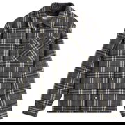 Burberry Wadded Check Overshirt, Size Large