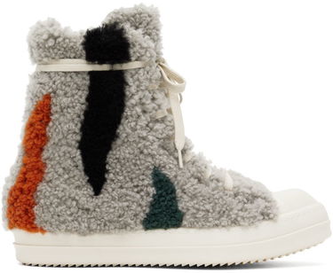 Tenisky a topánky Rick Owens Gray Strobe Shearling Šedá | RU02B2890 LSHPZE, 0