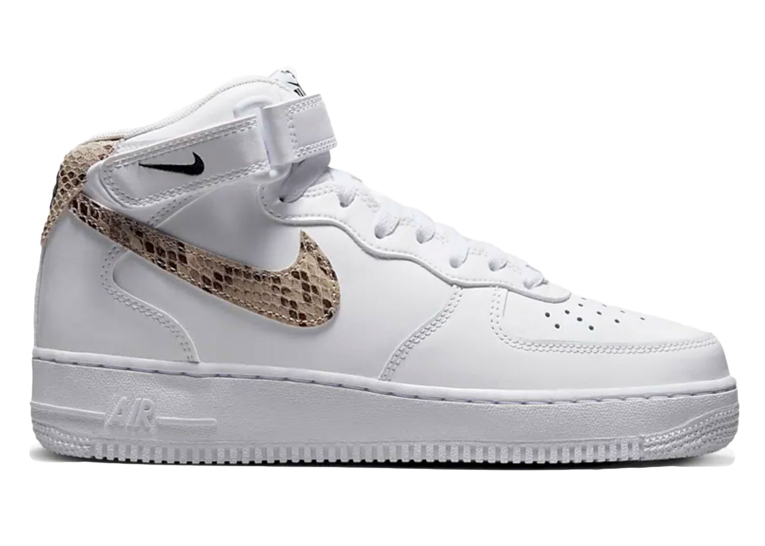 Tenisky a topánky Nike Air Force 1 '07 Mid White Snake Swoosh W Biela | DD9625-101, 0
