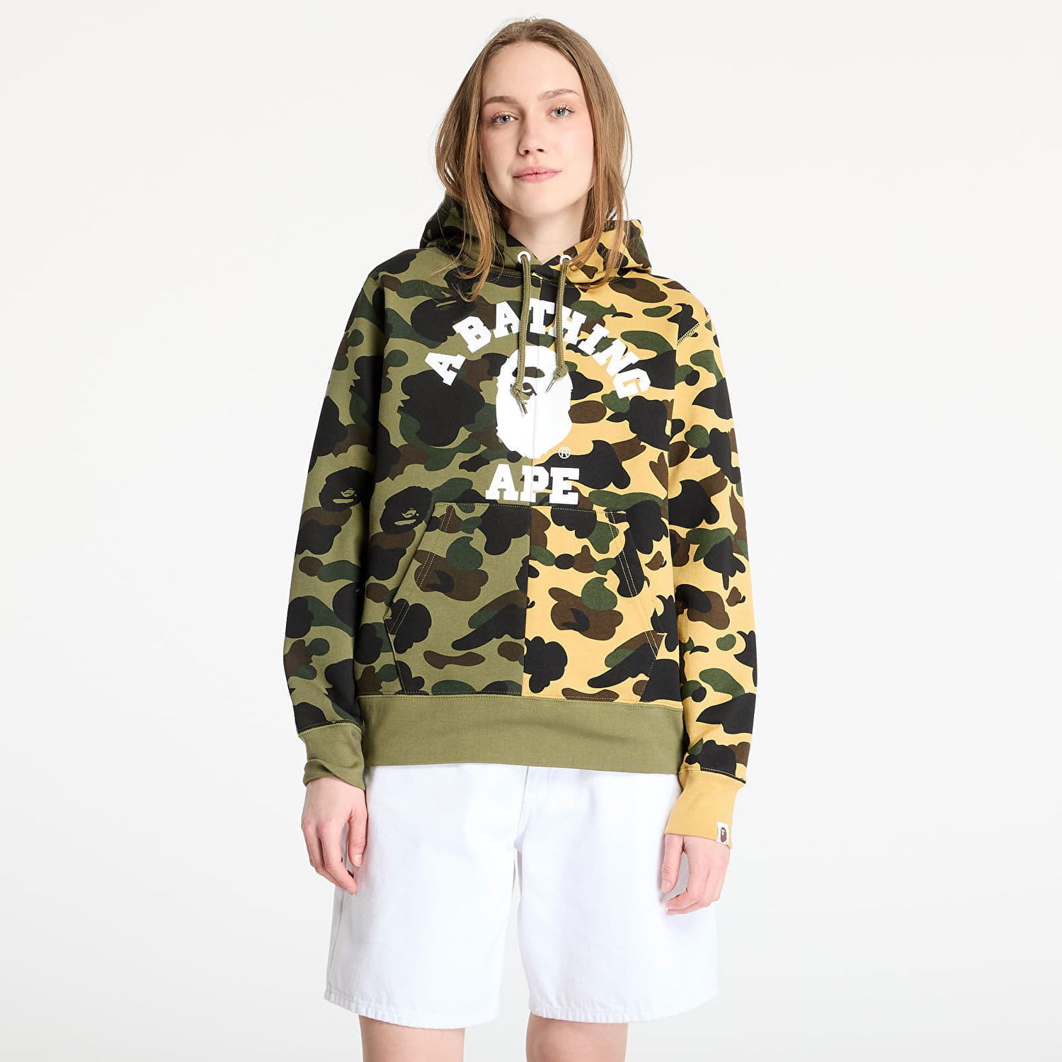 Mikina BAPE A BATHING APE 1st Camo Separate Pullover Hoodie Rôznofarebný | 001PPL301007MMUL, 0