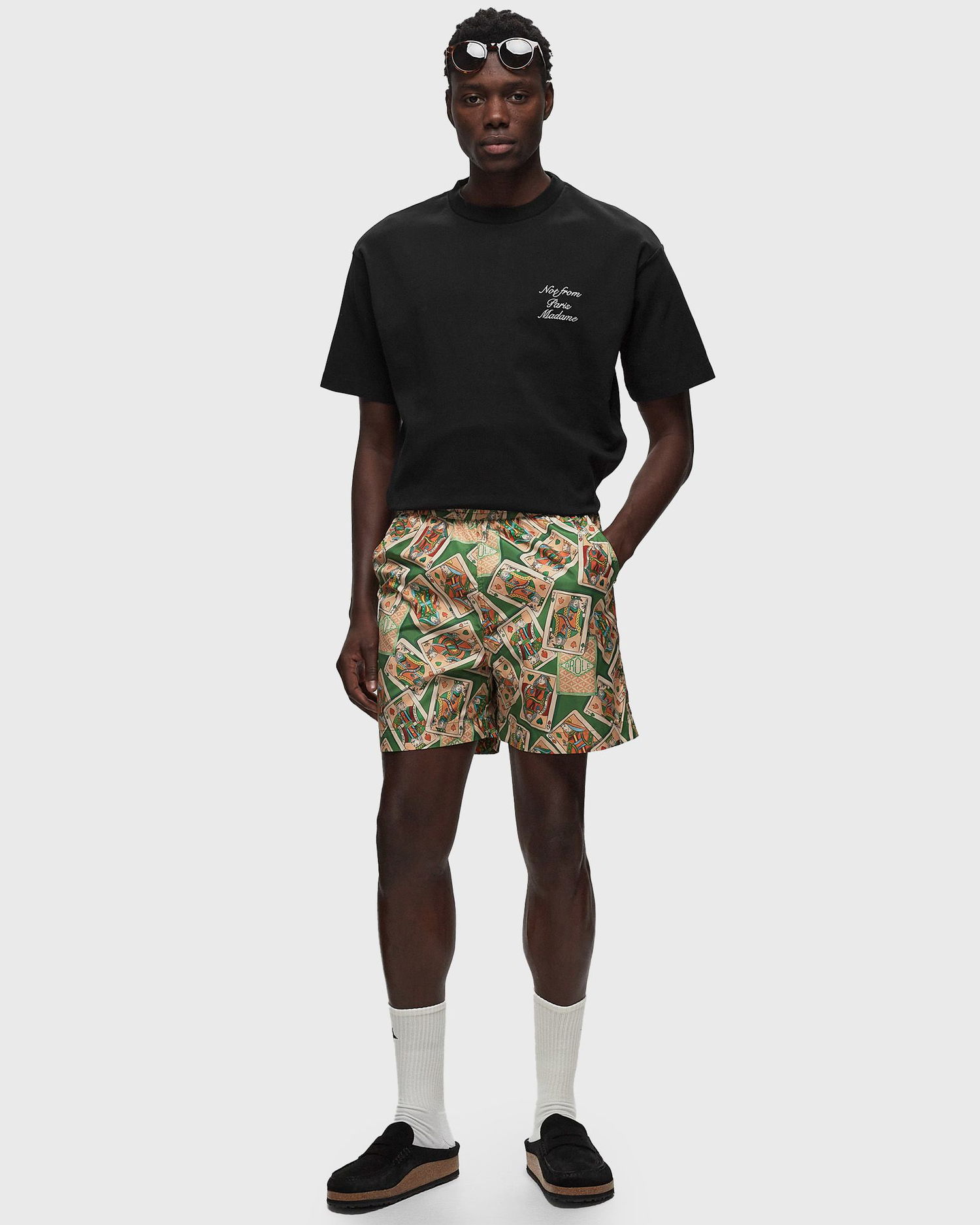 Šortky Drôle de Monsieur Le Short Plage Jeu de Cartes Béžová | D-BS141-PL136-GN, 1