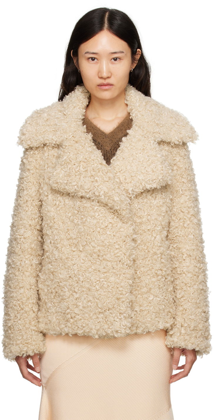 Bunda Stella McCartney Teddy Faux-Shearling Jacket Béžová | 6600523CU902, 0