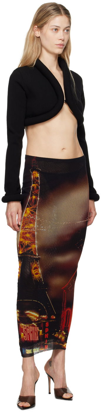 Sukňa Jean Paul Gaultier Gaultier 'The Pigalle' Print Maxi Skirt Čierna | 24/30-F-JU119-T552-00301550, 3