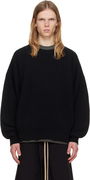Wool Rib Crewneck Sweater