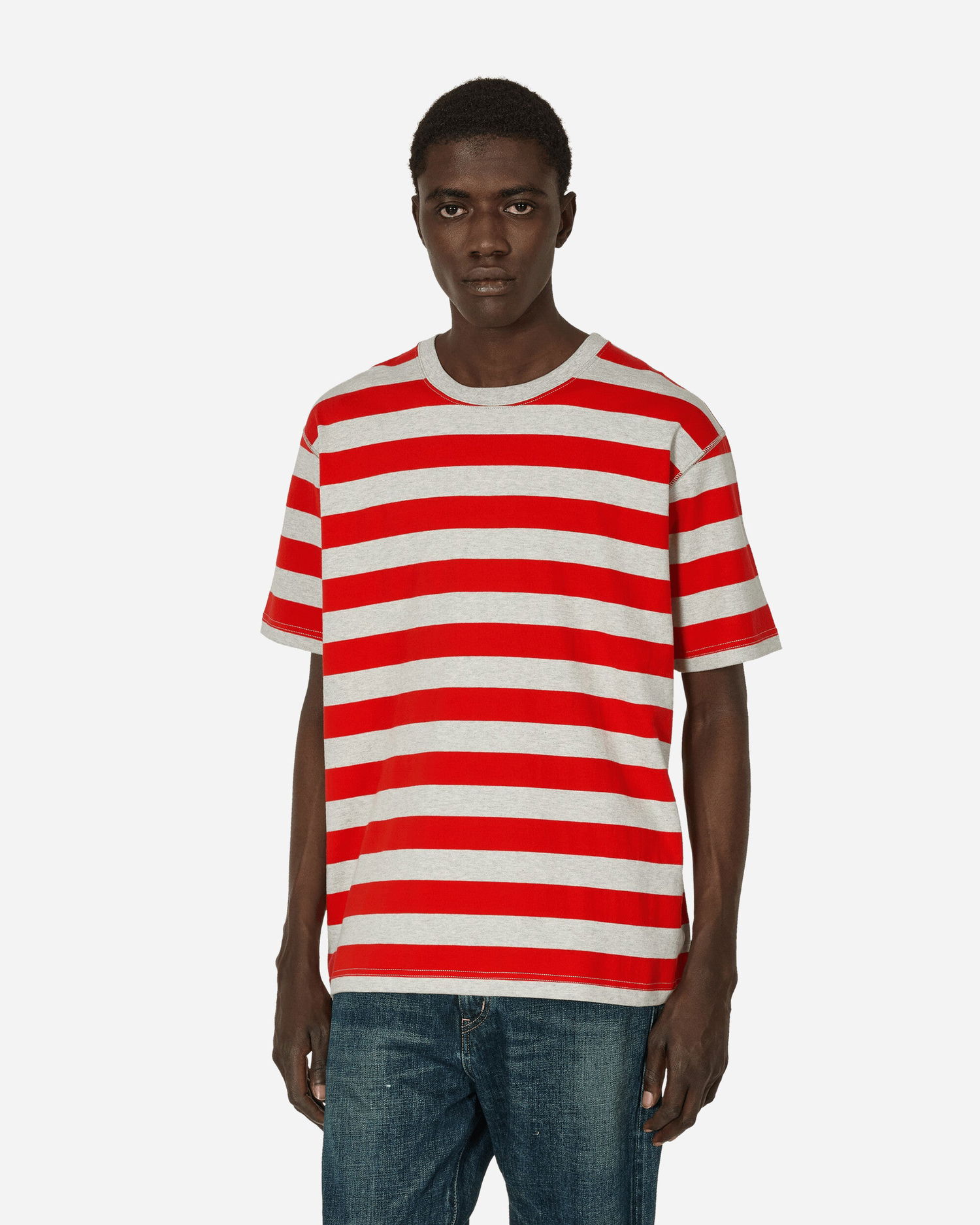 Tričko Junya Watanabe Striped T-Shirt Červená | WM-T019-051 GRYRED, 0