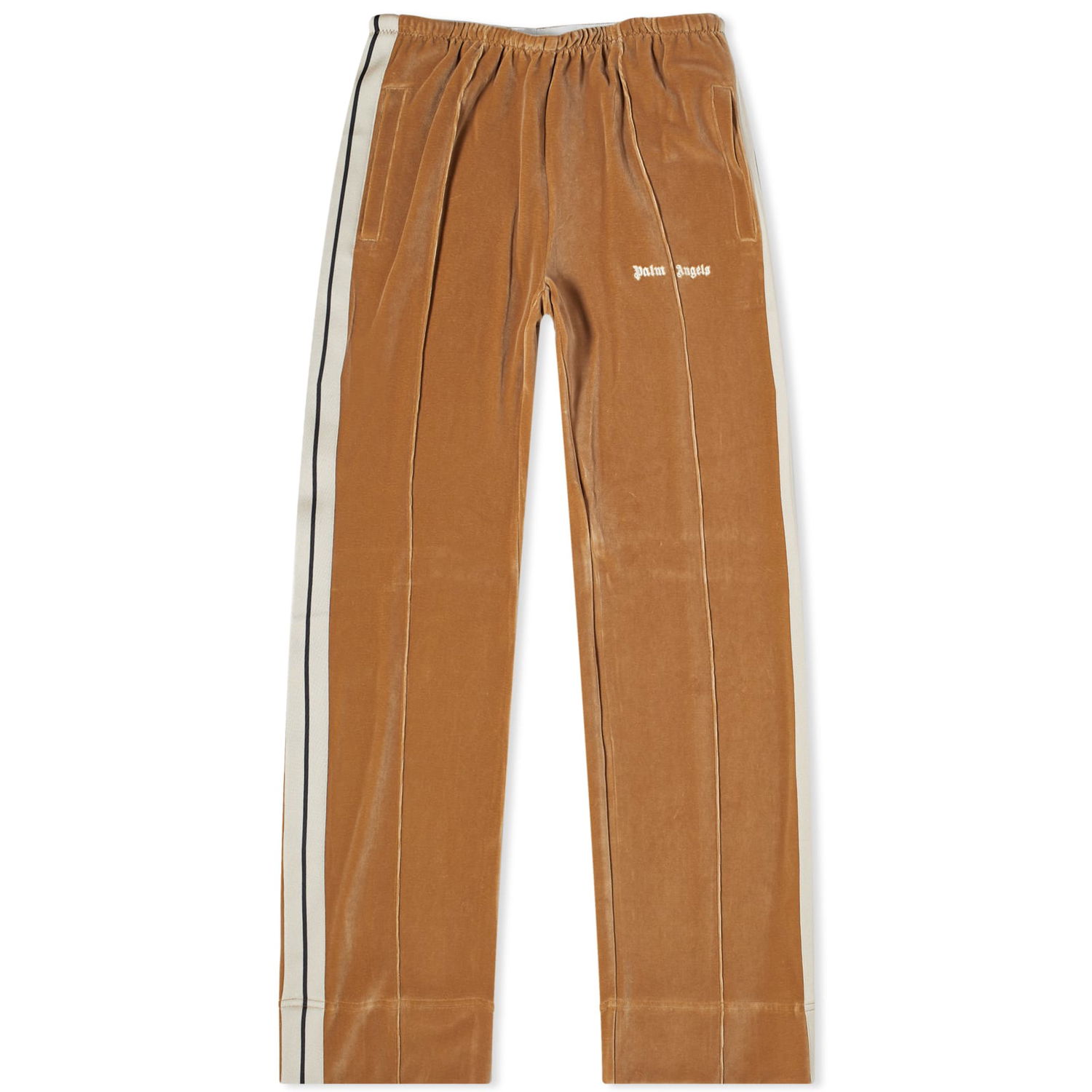 Tepláky Palm Angels Velvet Loose Track Pants Béžová | PWCJ010F23FAB0026103, 0