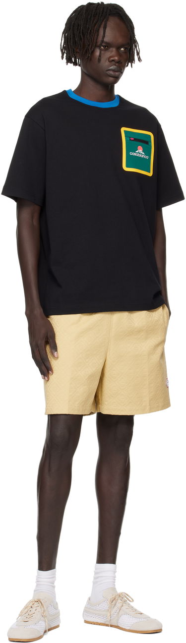 Šortky Casablanca Casablanca Monogram Jacquard Shorts Žltá | MPF25-TR-287-01, 3