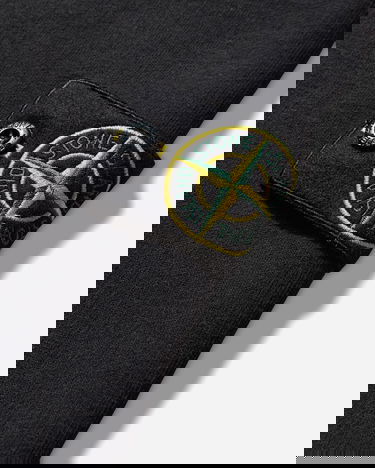 Mikina Stone Island Garment Dyed Oversized Fit Crewneck Raglan Sleeves Sweatshirt Čierna | K2S15-6100022-S0A20 V0029, 4