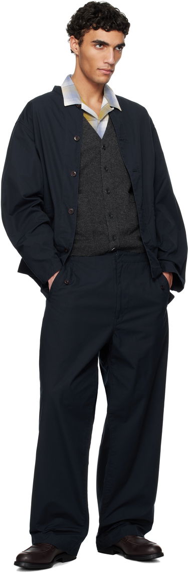 Bunda NANAMICA nanamica Band Collar Shirt Jacket Navy | S25SA106U, 3