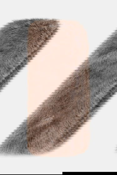Šál STAND STUDIO Lone Patterned Faux Fur Scarf Hnedá | 66566.9397, 1