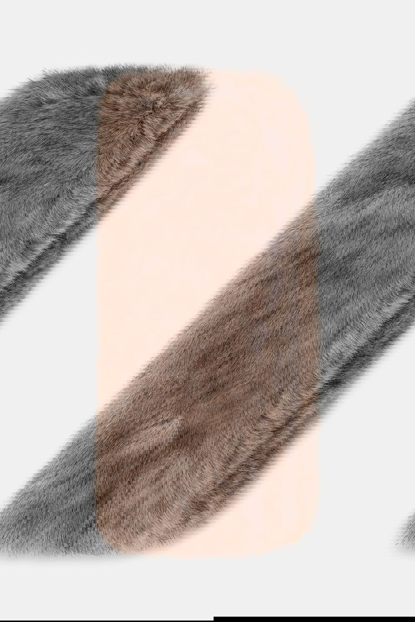 Šál STAND STUDIO Lone Patterned Faux Fur Scarf Hnedá | 66566.9397, 1