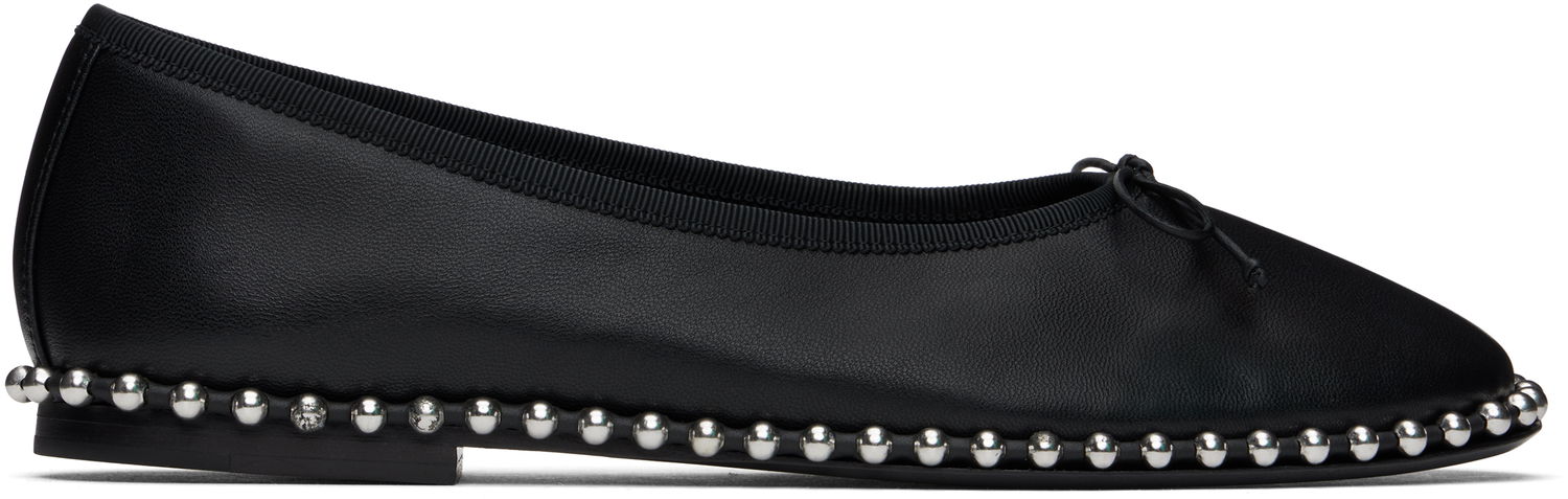 Starostlivosť o obuv Alexander Wang Alexander Wang Lina Ballchain Ballerina Flats Čierna | 30125F047, 0