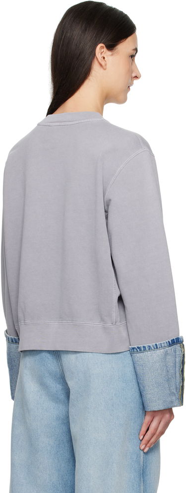 Sveter Moschino Moschino Jeans Denim Detail Sweatshirt Šedá | 251K11709, 2