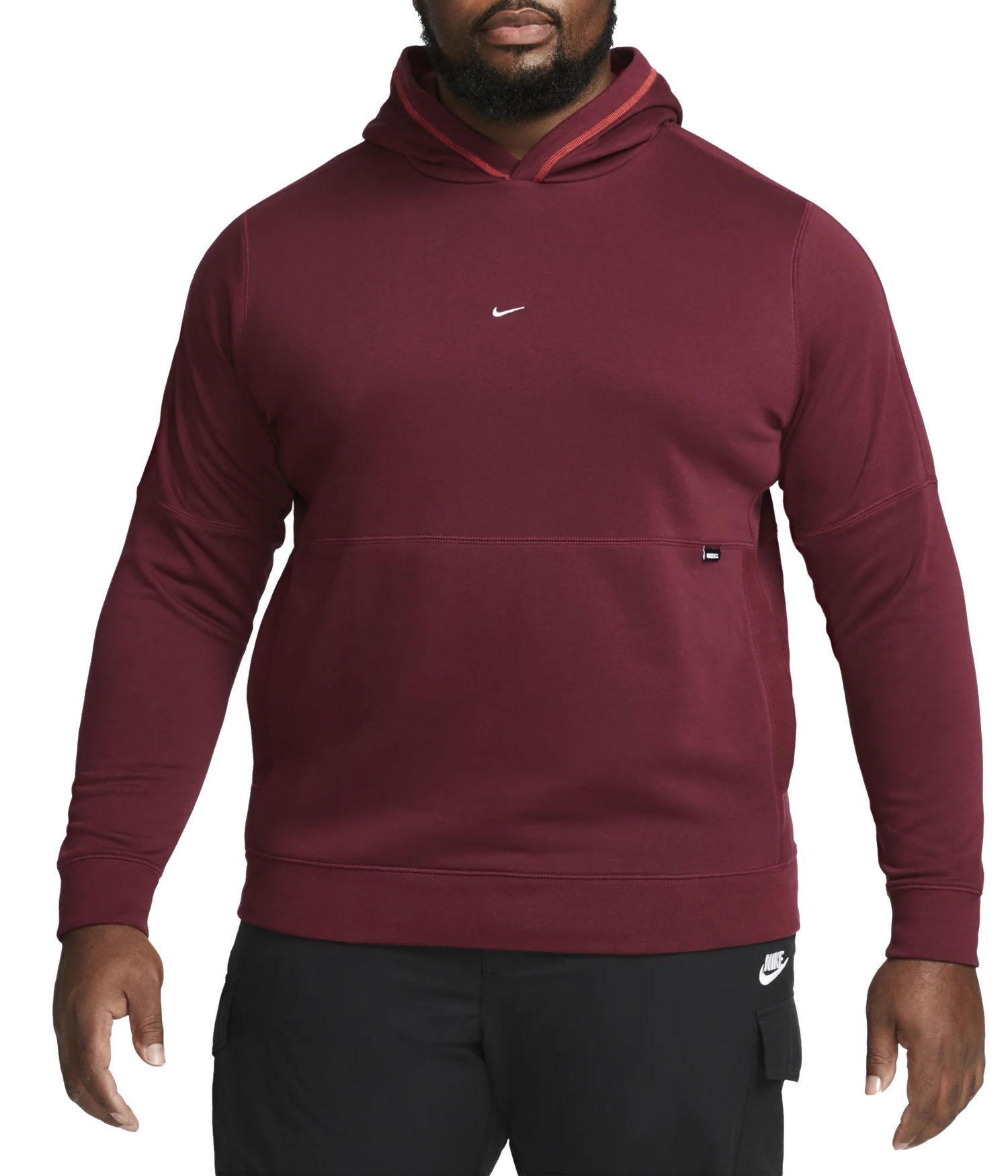 Mikina Nike Fleece Football Hoodie Vínová | DC9024-638, 0