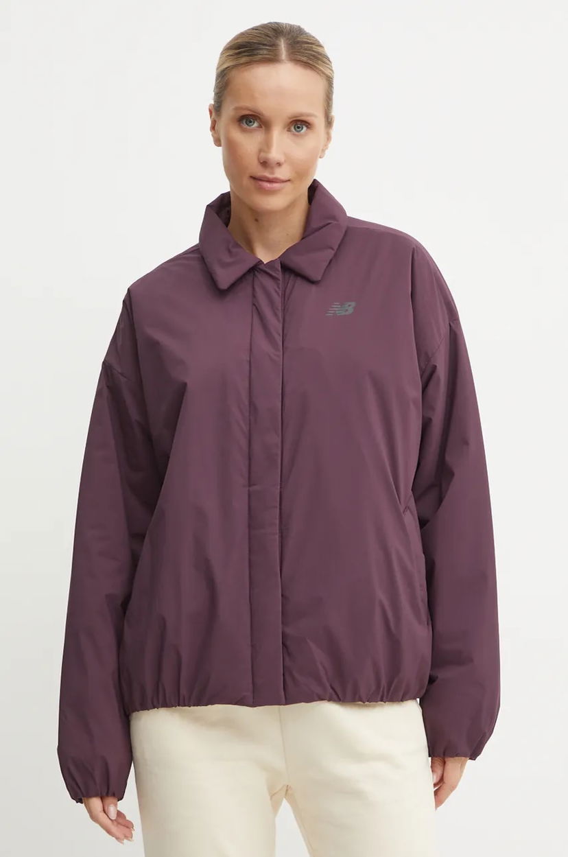 Bunda New Balance Transitional Collared Button-Front Jacket Fialová | WJ43506PLN