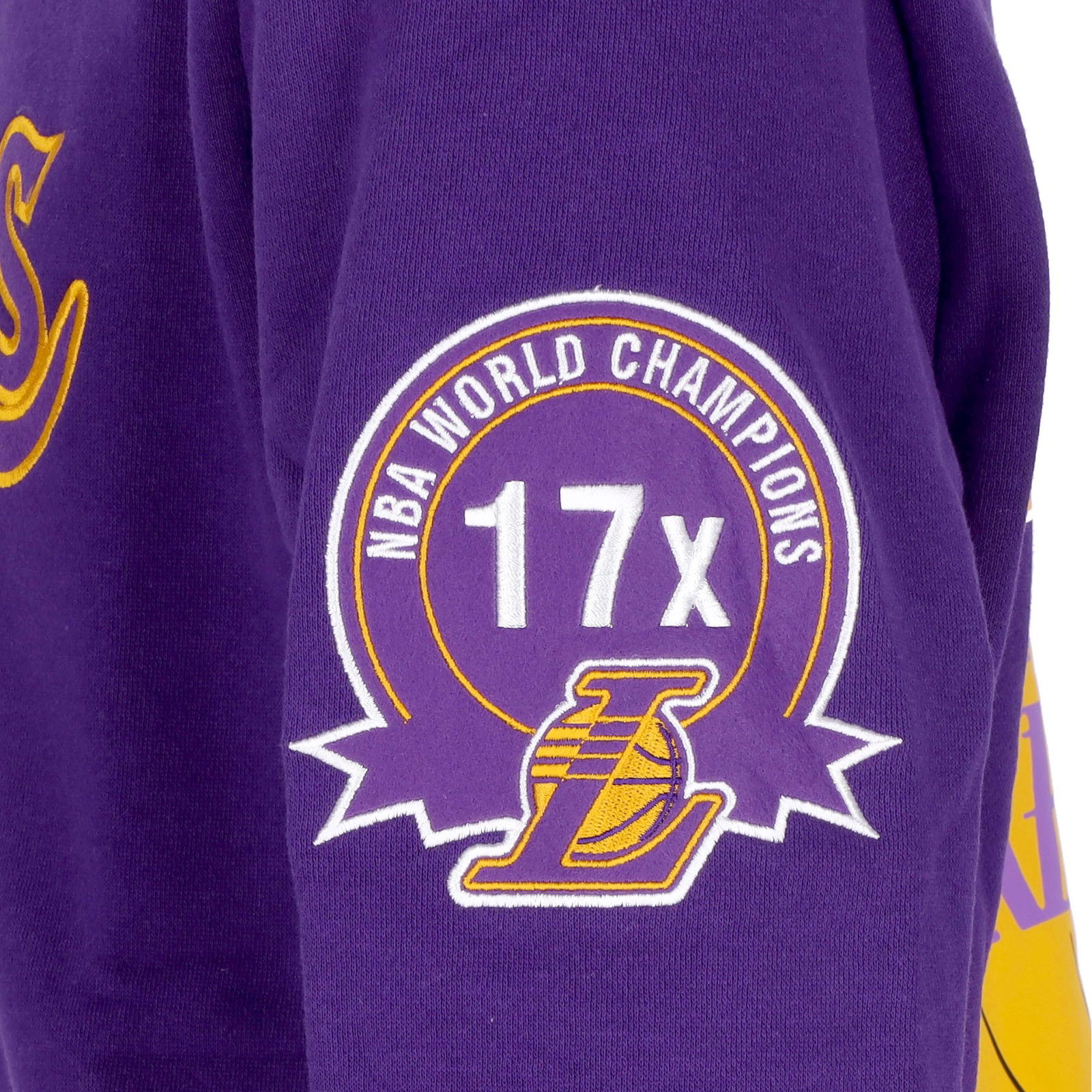 NBA LA Lakers Team Origins Fleece Hoodie Purple -