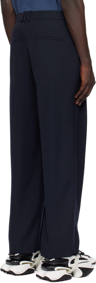 Nohavice Balmain Balmain Pleated Trousers Navy | EH1PQ305WC09, 2