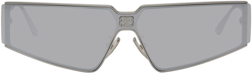 Slnečné okuliare Balenciaga Shield 2.0 Sunglasses Metalická | BB0192S-004