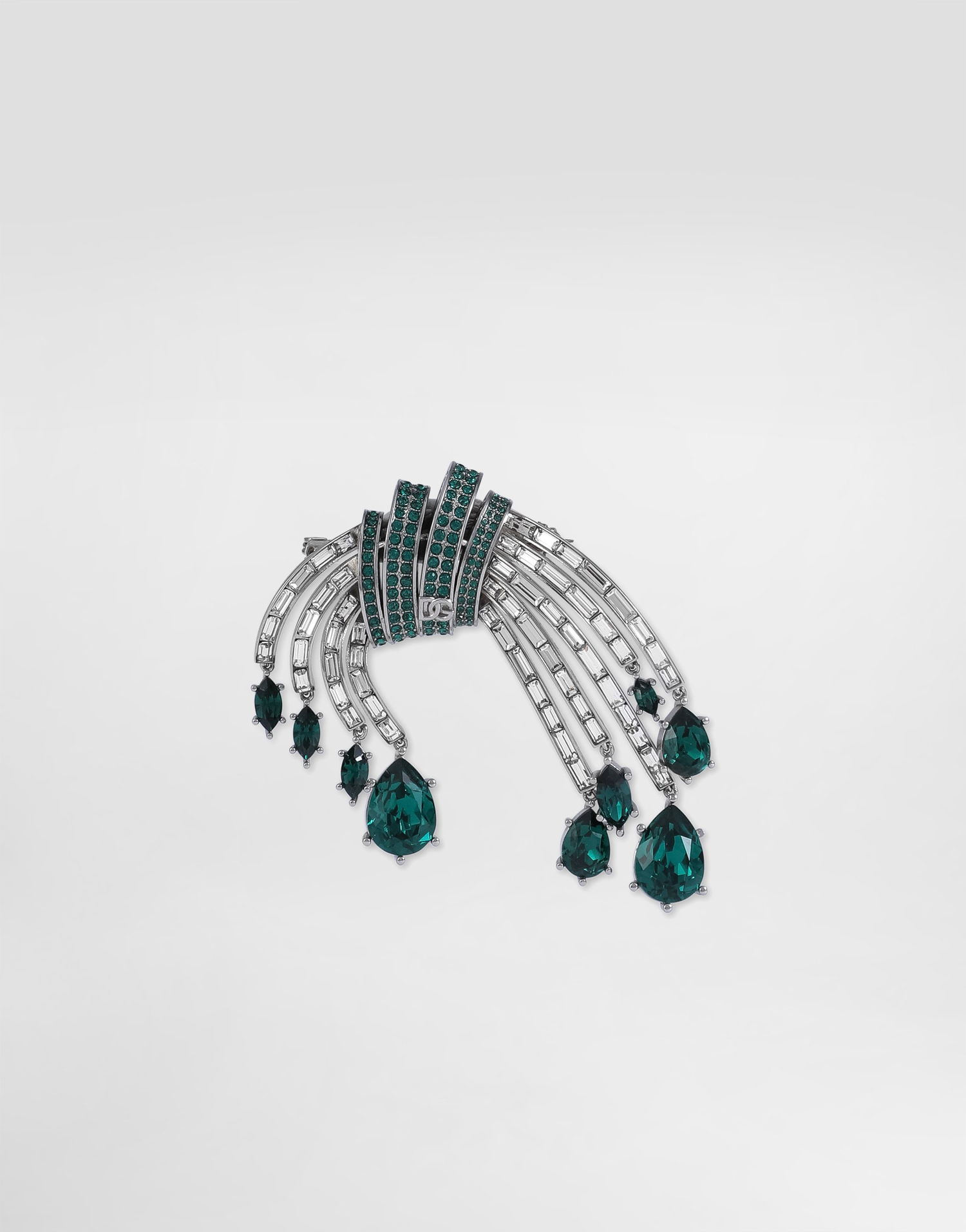 Spona Dolce & Gabbana Dolce & Gabbana Rhinestone Brooch Zelené | WPR7S1W1111V0239, 0