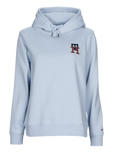 Mikina Tommy Hilfiger REG MONOGRAM EMB HOODIE Šedá | WW0WW37434-C1O