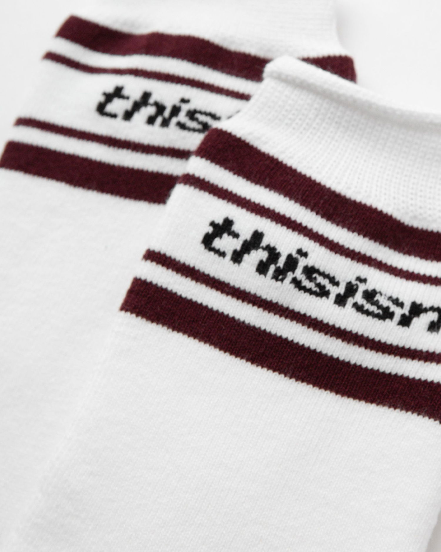 Ponožky thisisneverthat Striped Socks Biela | TN243WUNSO02WHT, 1