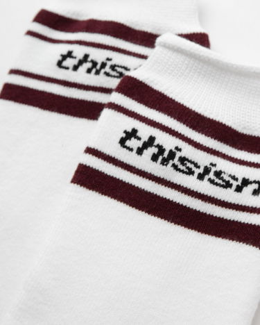 Ponožky thisisneverthat Striped Socks Biela | TN243WUNSO02WHT, 1
