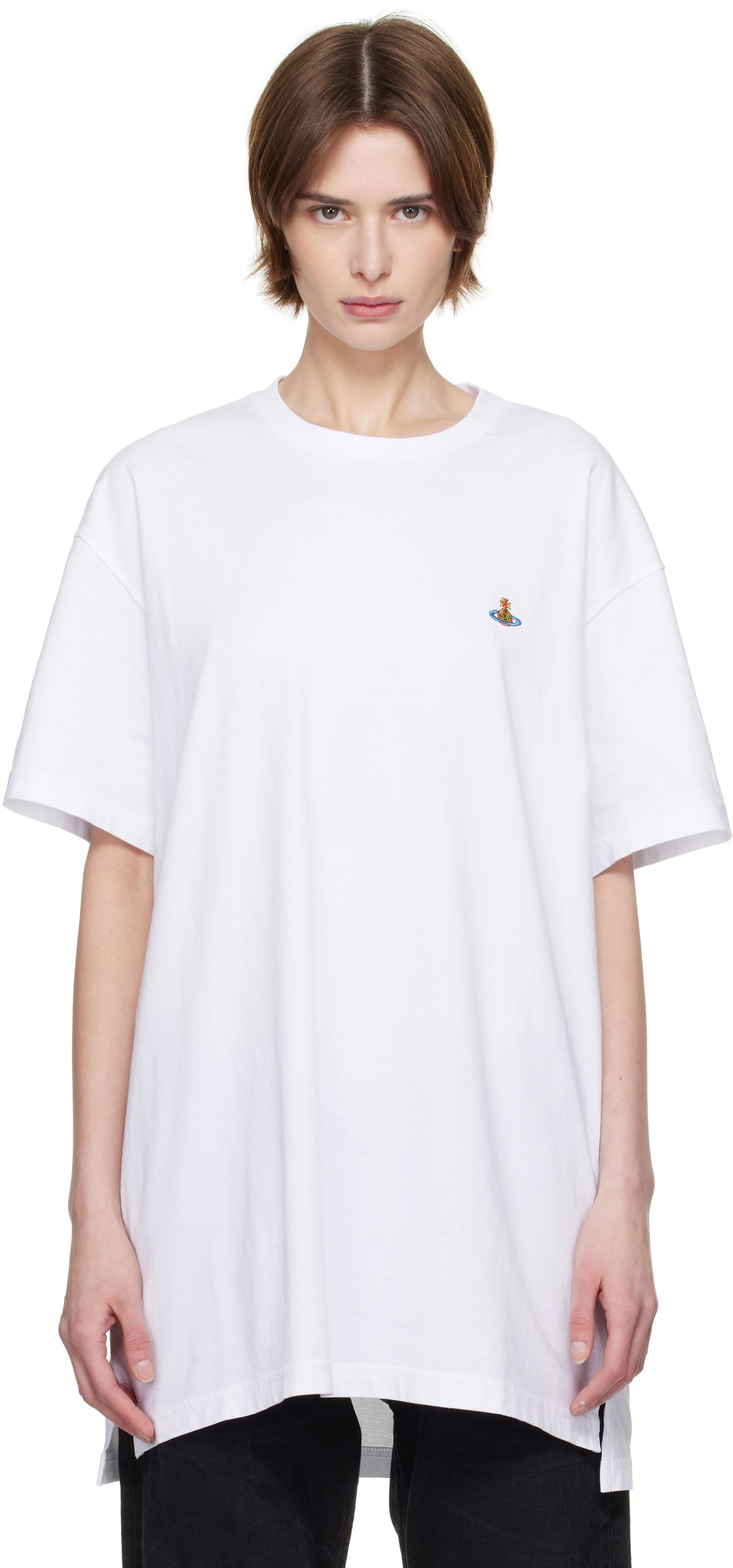 Tričko Vivienne Westwood Vivienne Westwood Oversized T-Shirt Biela | 3G010036-J001M-, 0