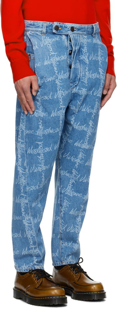 Džínsy Vivienne Westwood Vivienne Westwood Drunken Print Jeans Modrá | 3902000X-W014I-, 1