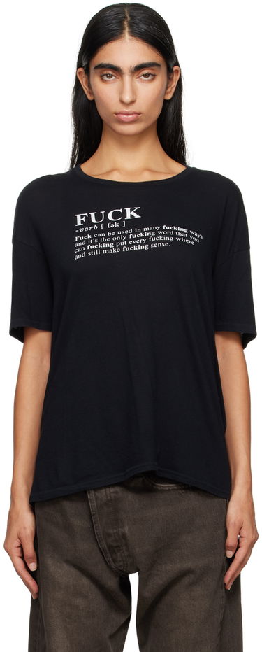 Tričko R13 R13 'Fuck Definition' T-Shirt Čierna | R13WK141-K115A, 0