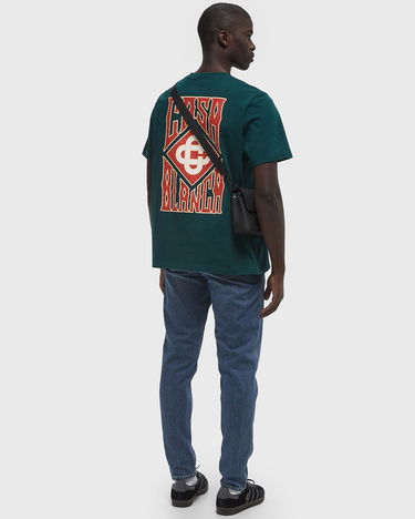 Tričko Casablanca Casablanca Gothic Stacked Logo Graphic T-Shirt Zelené | MS25-JTS-001-06, 1