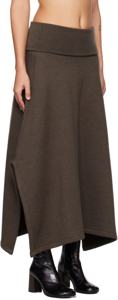 Sukňa LEMAIRE Lemaire Vented Midi Skirt Hnedá | SK1038 LJ1020, 1