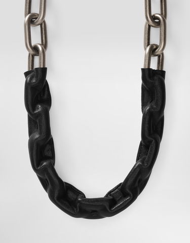 Batohy a tašky Dolce & Gabbana Leather Wrapped Chain Bag Strap Čierna | BI3429AW1188Z882, 1