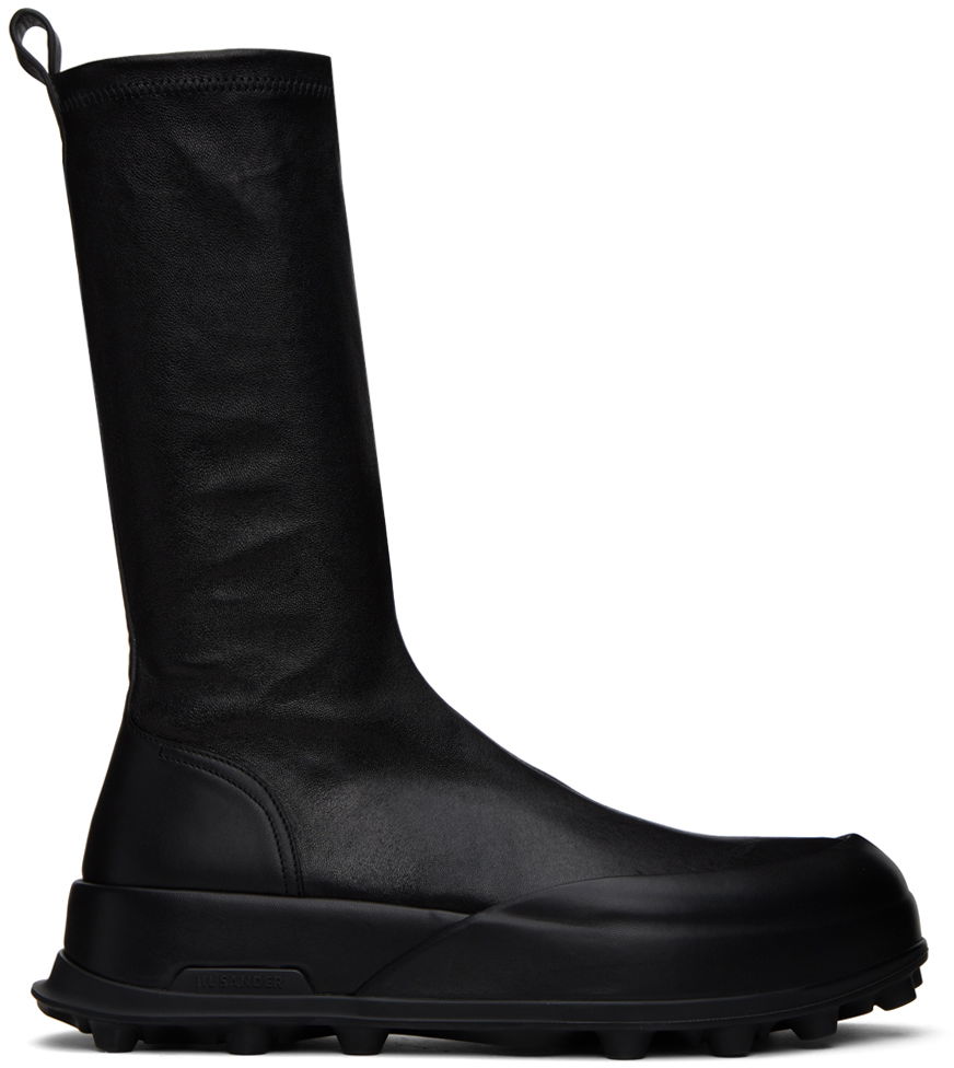 Tenisky a topánky Jil Sander Leather Knee-High Boots Čierna | J32WS0045 P1758, 0