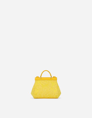 Kabelka Dolce & Gabbana Dolce & Gabbana Mini Sicily Lace Handbag Žltá | EB0003AB01180210, 2