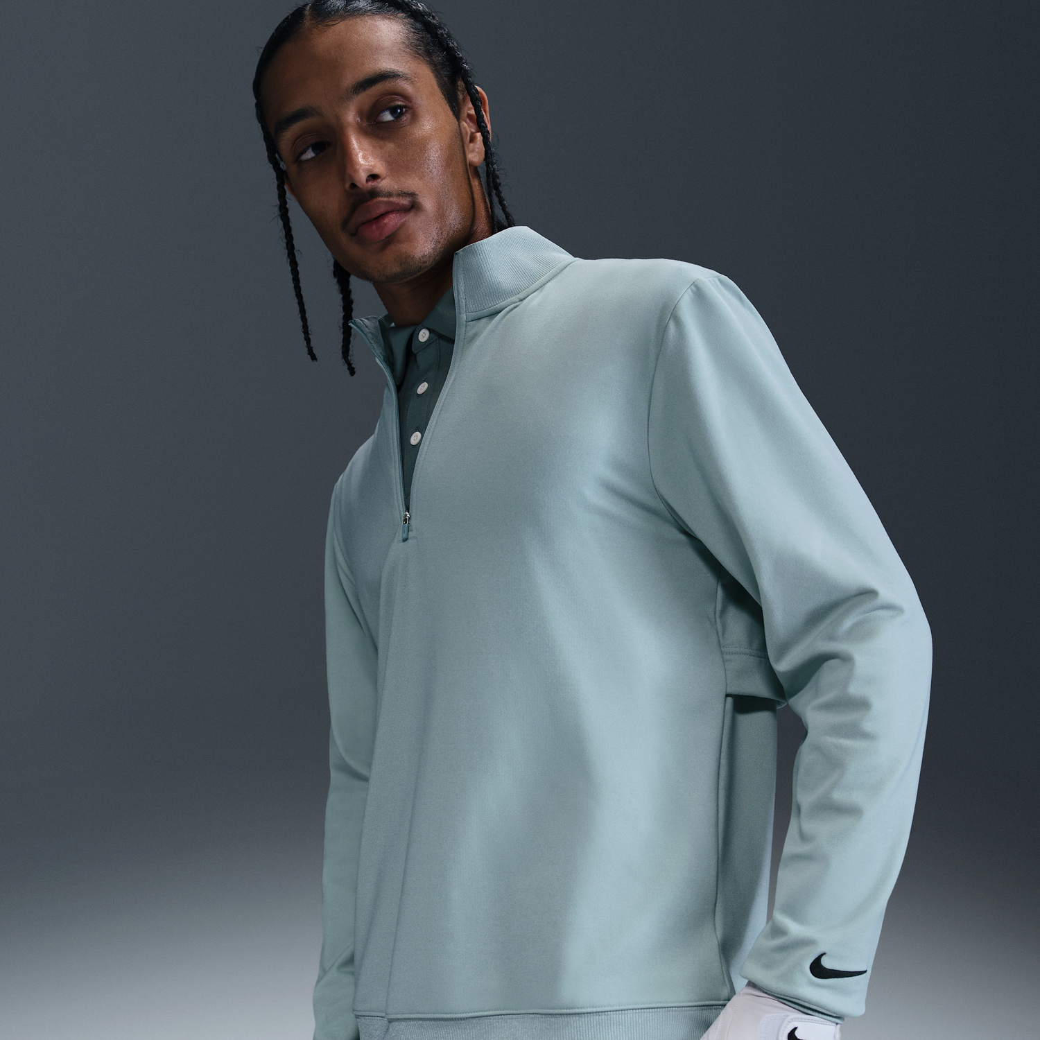 Mikina Nike Nike Tour Golf 1/2 Zip Top Zelené | FZ7522-395, 0