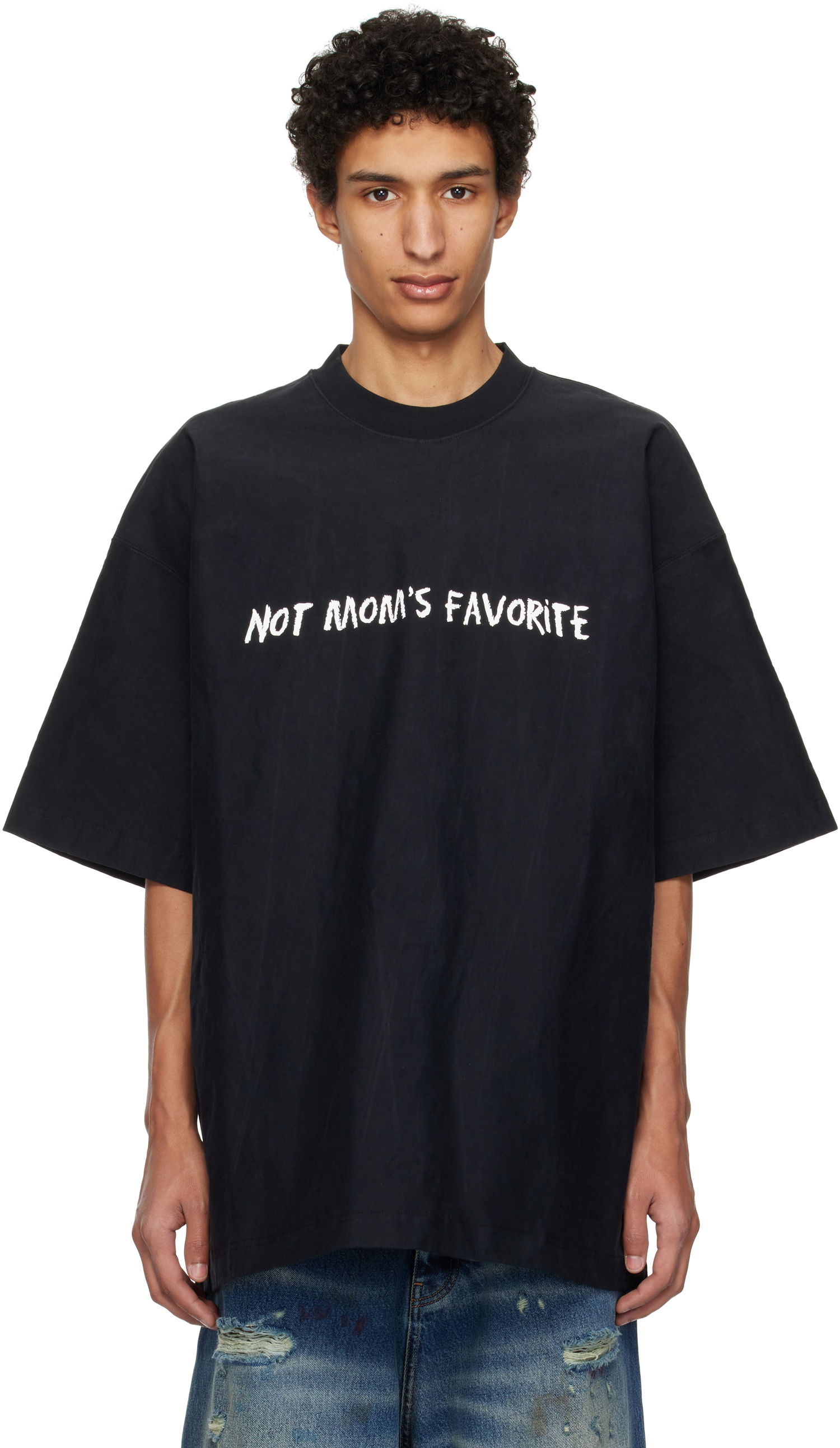 Tričko VETEMENTS Vetements 'Not Mom's Favorite' T-Shirt Čierna | UA66TR100B, 0